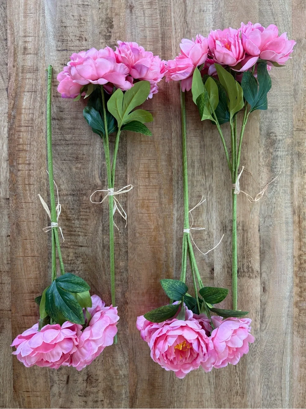 Beautiful Kirkton House Pink Faux Peony Flowers 22” Artificial Floral Stems